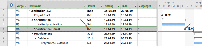 Meilensteine erstellen (MS Project Tutorial)