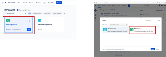Confluence – Template overview