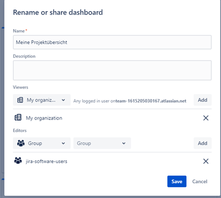 Jira agiles / klassisches Projektmanagement - Dashboards 2