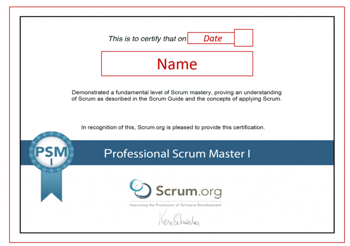 Agiles Projektmanagement Zertifizierungen - Scrum Master zertifikat