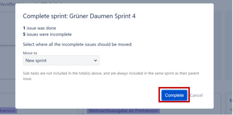 Scrum Master Jira – Bestätigung 