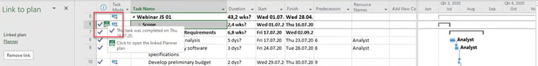 Planner Symbol: MS Planner Project Online Integration