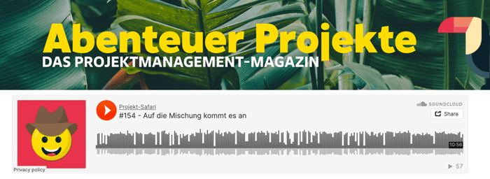 TPG Blogartikel zu PM-Podcasts: Projekt-Safari