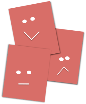 Smiley-Karten bei Lessons Learned im Projektmanagement