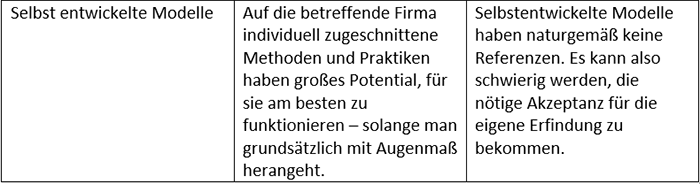 Safe Vergleich Selbst entwickelte Modelle