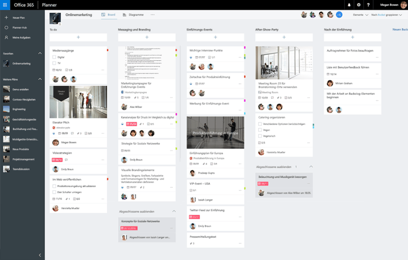 Aufgabenmanagement-Tools: Microsoft Planner zum Planen von Aufgaben im Kanban Board
