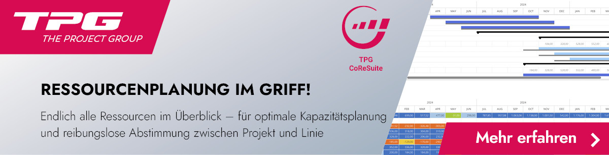 TPG CoReSuite für optimale Ressourcenplanung im gesamten Unternehmen